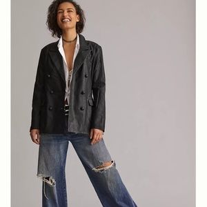 NEW with tags Anthropology BLANKNYC Faux Leather Blazer